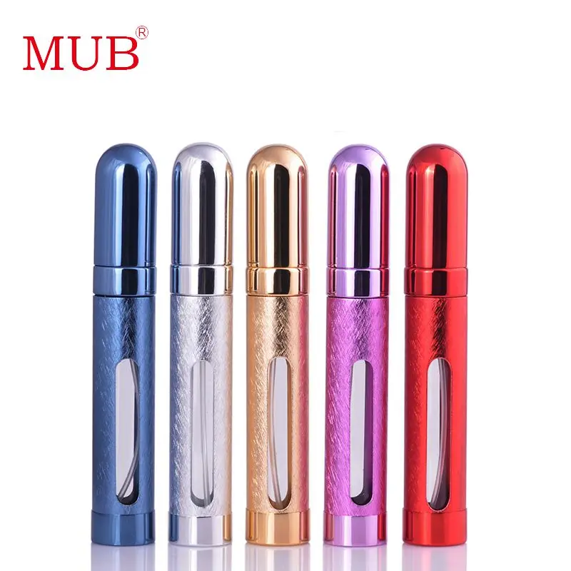 

MUB - 12ml Travel Mini Refillable Portable Empty Atomizer Perfume Bottles Scent Pump Spray Case Parfum Airless Cosmetic Conta