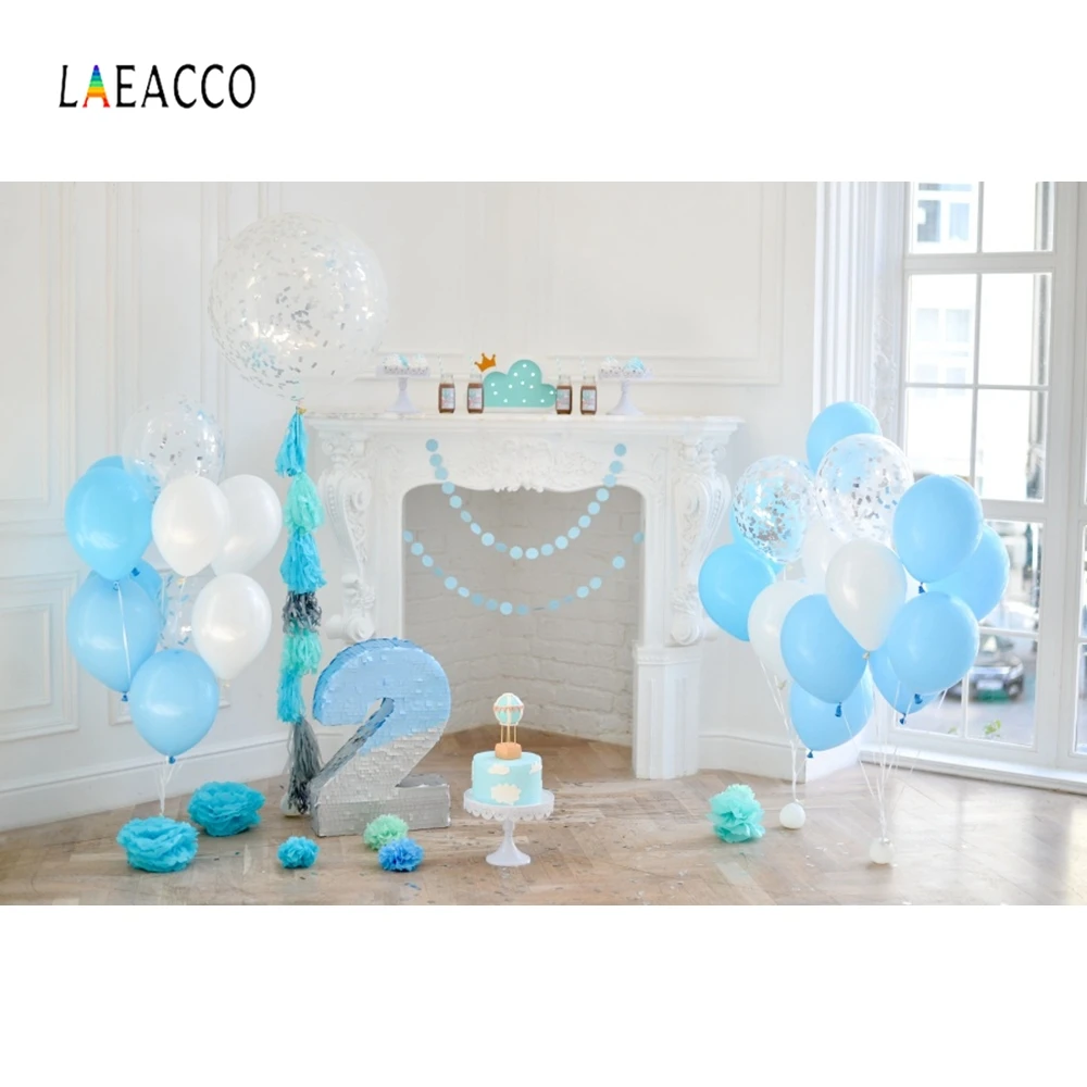 Laeacco Baby 1st шарики ко дню рождения цветок камин интерьер фото фоны индивидуальные фотографические фоны для фотостудии