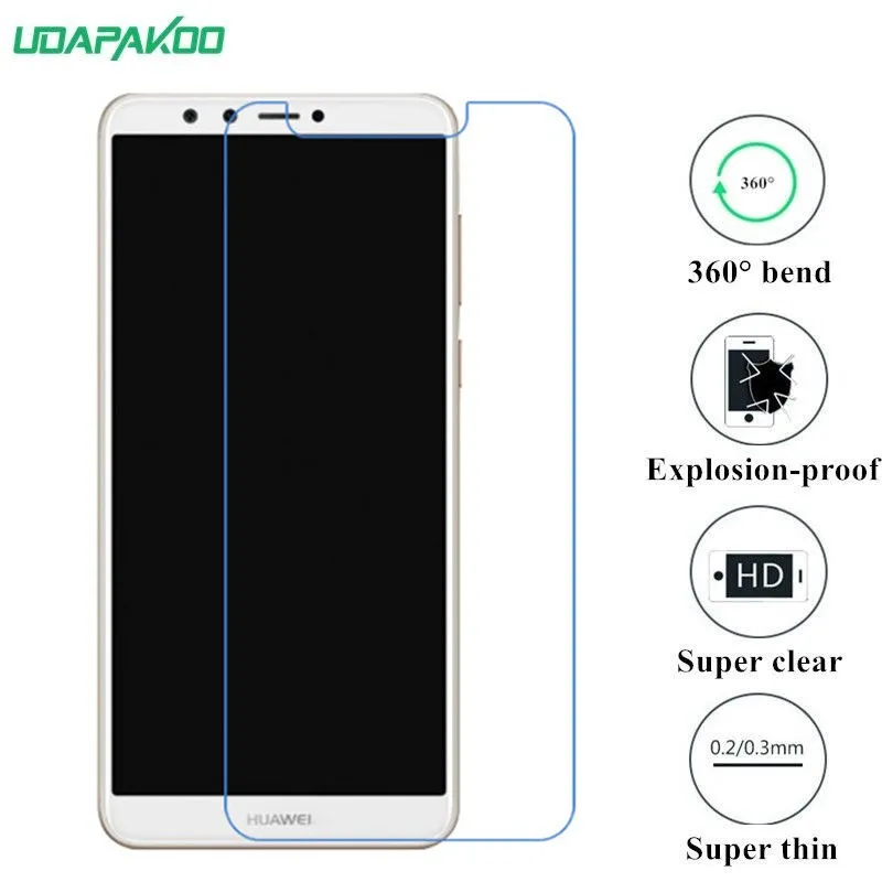 

udapakoo clear Tempered soft glass film for Huawei y9 2018 Nano Explosion-proof glass Screen Protector