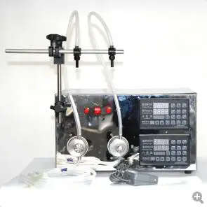 

Automatic liquid filling machine double nozzle full stainless steel dynamic magnetic pump filling equipment can be infinitely
