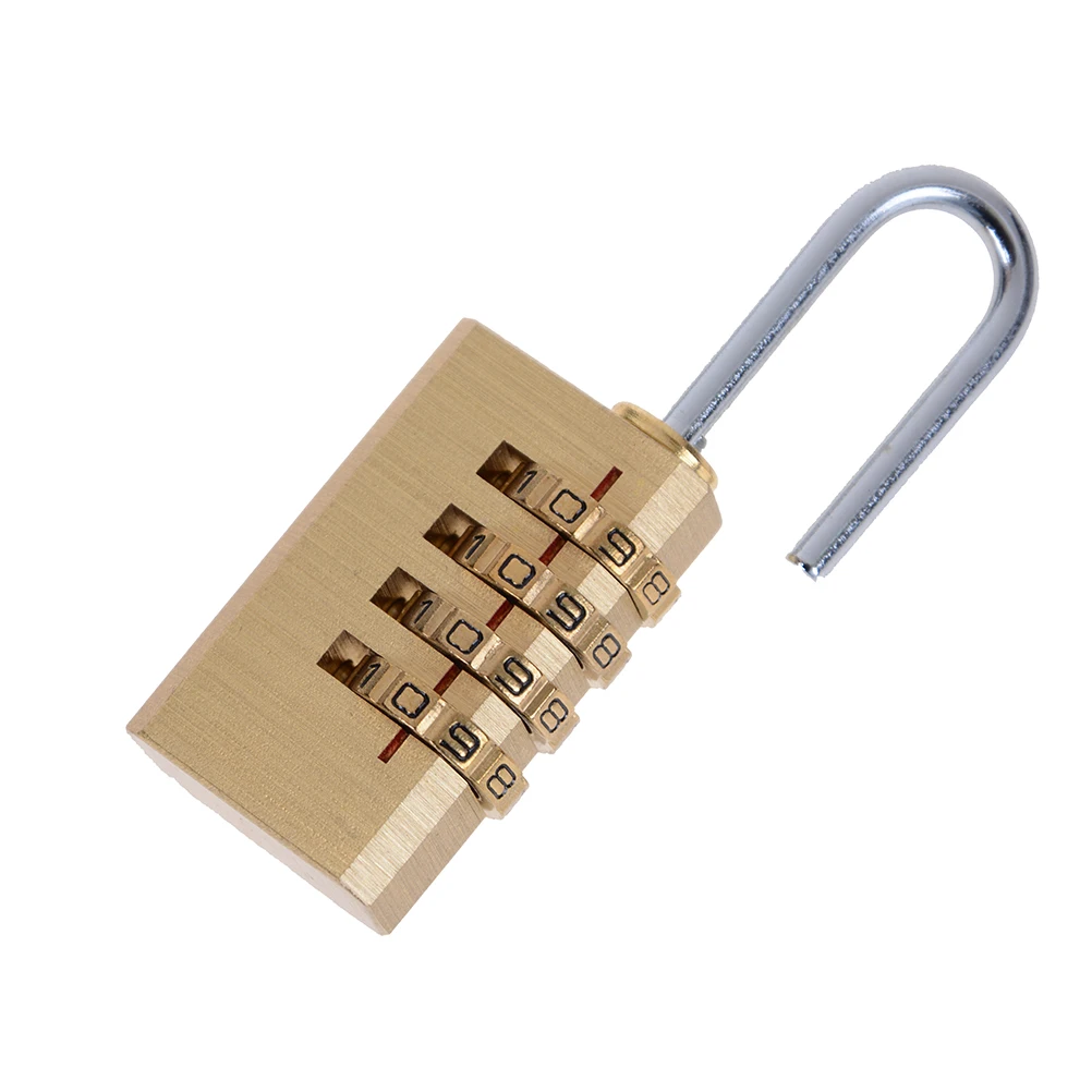 

High Quality Resettable Mini 4 Digits Number Password Code Lock Combination Padlock for Travelling Bag 6cm x 2cm x 1cm