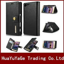 Phone cases DG.MING Wallet Multi-card Flip Leather case Separation Back Magnetism Cover for Sony Xperia X Compact X Mini XZ XZS