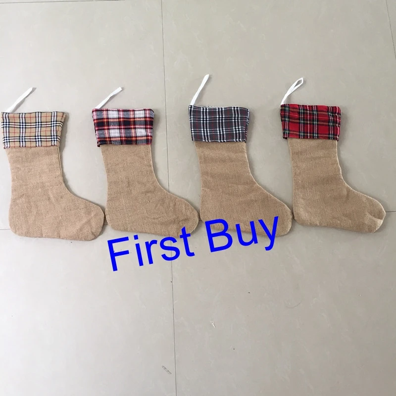 plaid Christmas stocking (6)