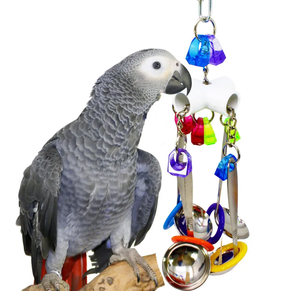 Птица игрушки Ложка попугай клетка игрушка для попугаев Lovebird Finch 10 20 | Дом и сад