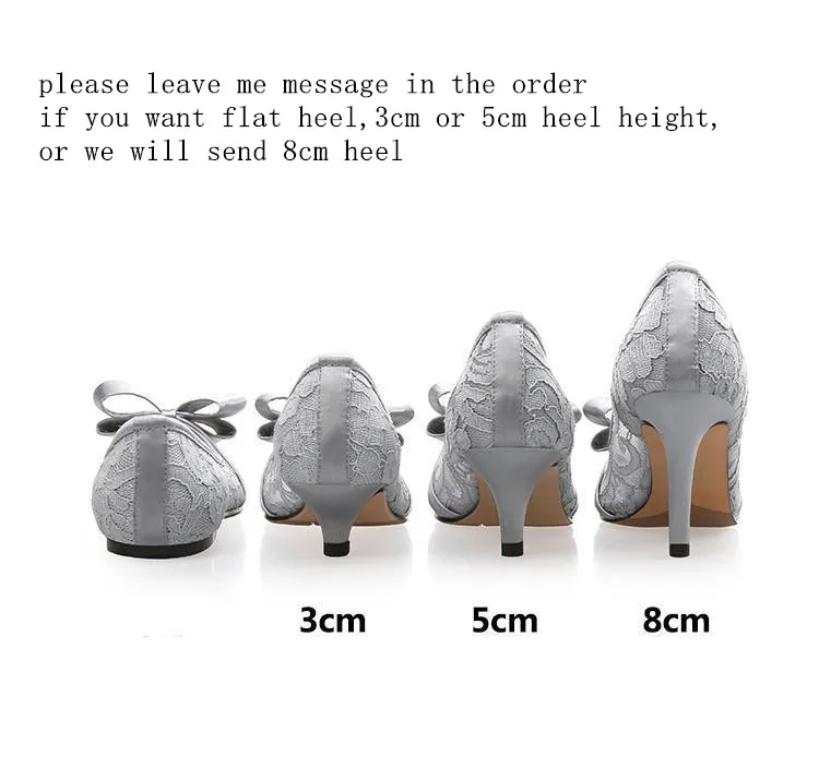 Г., новые корейские свадебные туфли на высоком каблуке с кружевными бабочками обувь для невесты женская обувь, размер 44 - Цвет: other heel height