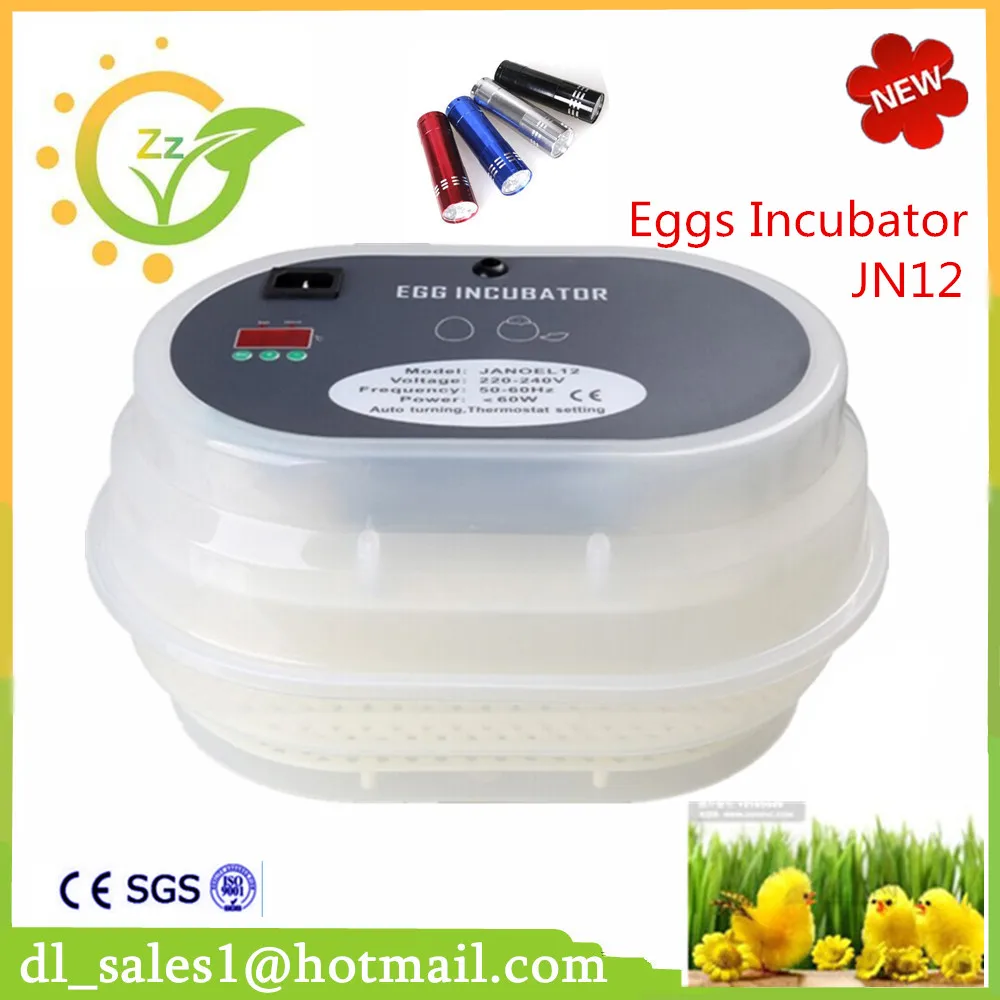 Brand New 1Pcs Automatic Egg Duck Poultry Quail Duck Incubators Hot Sale Mini 12 Chicken ...