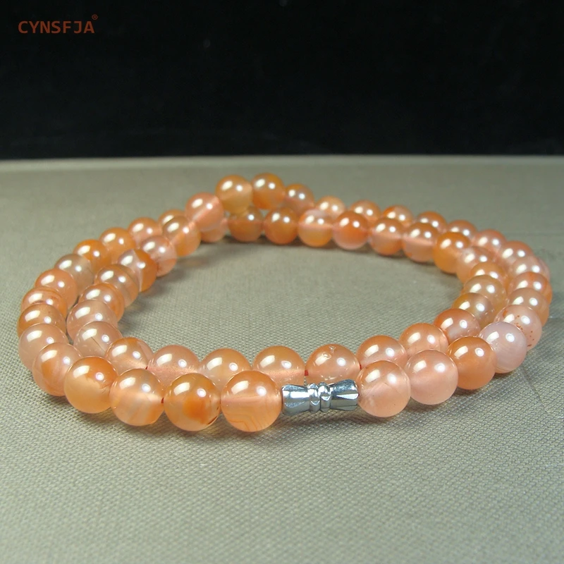 

Certified Natural Red Agate Lucky Agate Bead Necklaces Fashion Ice Red High Quality Wonderful Gifts For Ourself Mother Friends