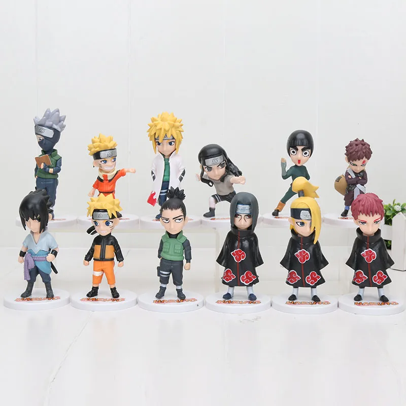 Аниме Наруто Узумаки Hatake Kakashi Sasuke Rock Lee Uchiha Itachi Naruto коллекция фигурок Q Ver 6