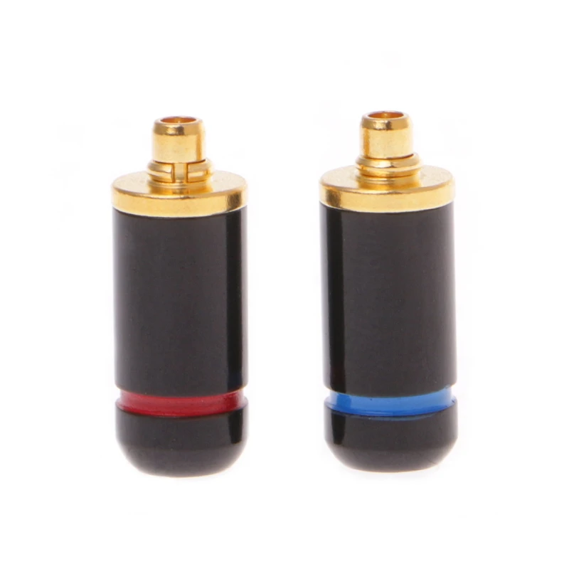 1 пара черный/серебристый 3,2 мм DIY разъем для наушников для MMCX SE535 SE215 UE900 - Цвет: BK