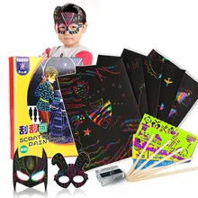 Детские Красочные скрепляющая бумага 50 100 листов diy ручной работы a4 8 К царапины Живопись нетоксичные скрепляющая бумага песок живопись