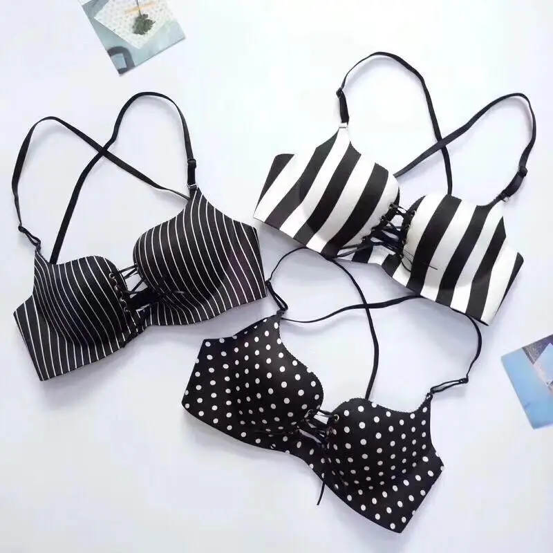 

Bra Brief Sets Lingerie Push Up Bra Female Sexy Underwear Womens Panties Sexy Bralette Intimates Stripe Point