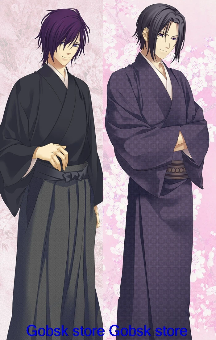 Аниме Hakuouki Hijikata Toshizo& Okita Souji& Saitou Hajime& Kazama Chikage Подушка «Dakimakura» чехол обнимающая наволочка