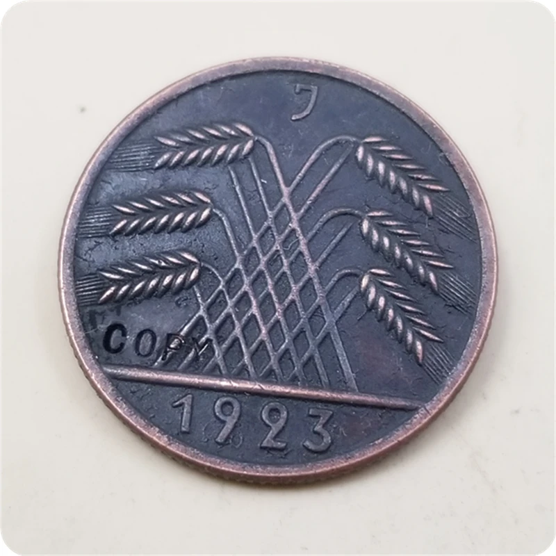 1923 D F G J ГЕРМАНИЯ 50 Rentenpfennig копия монет памятные монеты художественная