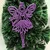 Ranton 14x9,5 см рождественское качественное украшение блестящий порошок пластиковый Сказочный Ангел Эльф Рождественская елка подвесные принадлежности 10 г - Цвет: purple