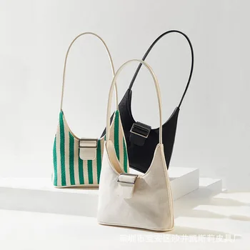 

Aelicy Canvas Foldable Multifunctional Handbag Casual Tote Dumpling Shape Women's Large Shoulder Bag Crossbody Messenger Bag