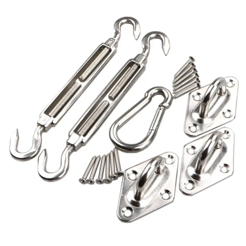 Heavy Duty Sun Shade Sail Fixing Kit for Garden Triangle Shape and