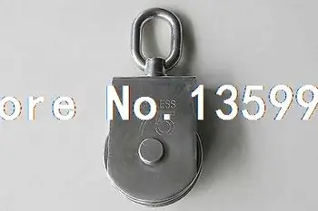 

750KG Swivel Single Lifting Sheave Block Rope Pulley 75mm Diameter Pulley