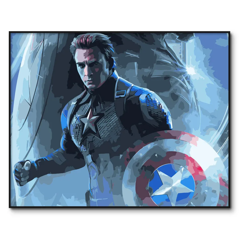 

Avengers Endgame Framed DIY Oil Painting By Numbers On Canvas Wall Pictures Wall Decor Coloring By Numbers Home Decoration