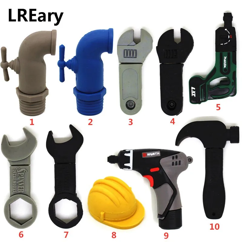 

Creative Tool Pendrive Wrench USB Flash Drive 4GB Pen drive 8GB 16GB 32GB 64GB Hammer/Faucet/Electric drill model Memory Stick