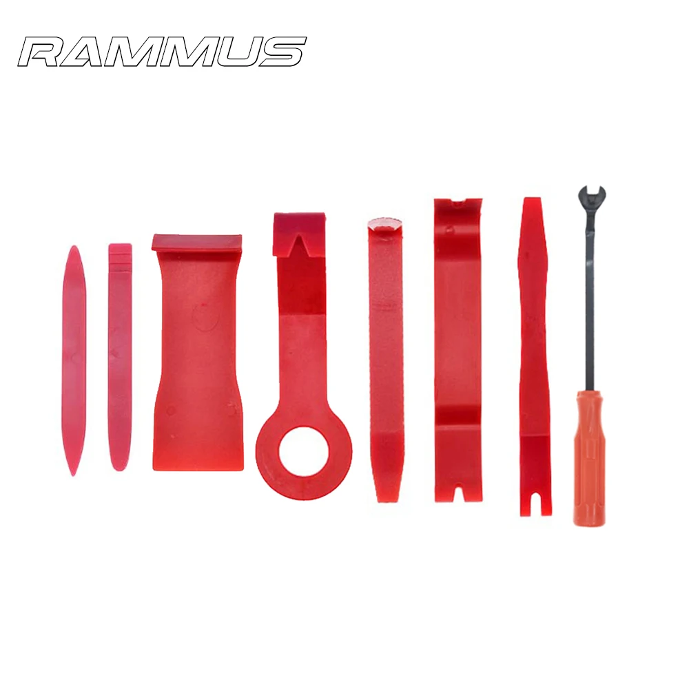 

8pcs Durable Car Door Radio DVD Interior Trim Clip Panel Upholstery Fastener Clip Remover Tool Screwdriver Nail Puller Kit