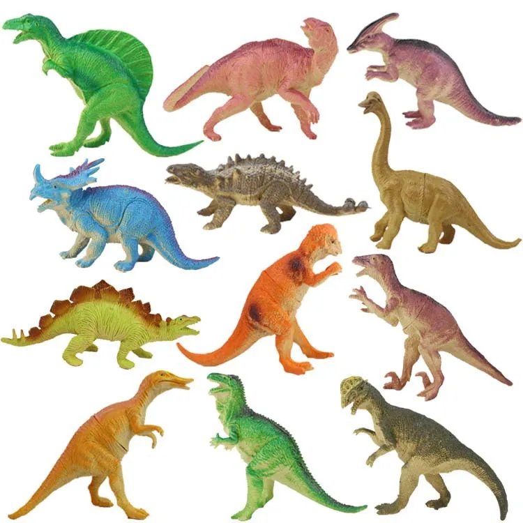 

New simulation dinosaur model toys 12 style random 2pcs/bag plastic dinosaur model ornaments Jurassic dinosaur toys