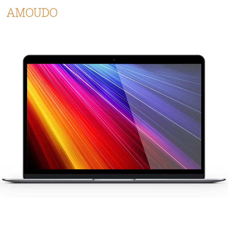 Amoudo 14 inch 4GB 256GB Windows 10 System Gigabit Ethernet and Dual Graphics Card Ultrathin Metal