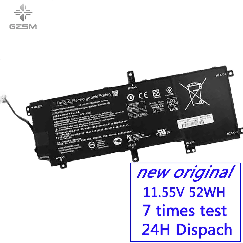 

GZSM laptop battery VS03XL For HP Envy 15-as000 15-as100 battery for laptop Envy 15-as001ng (W6Z52EA) 15-as003ng battery