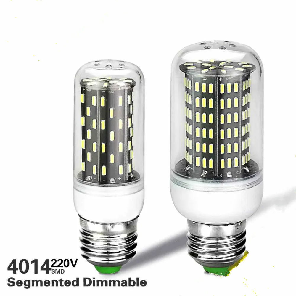 Dimmable E27 E14 4014 SMD Led Lamp 220V lampara Led Corn Bulb Ampoule