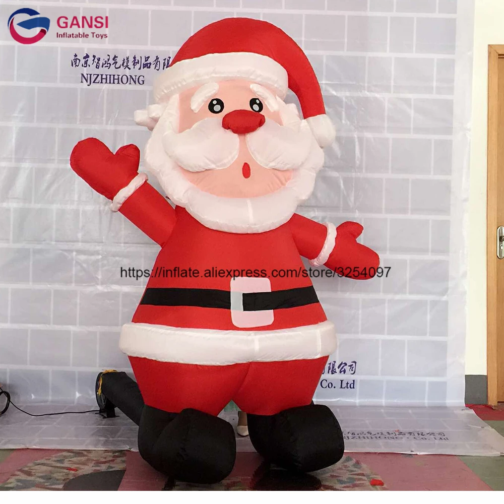New design toys 2m height inflatable santa claus for christmas