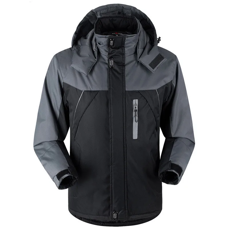 Riinr 2018 Fashion New Arrival Winter Jacket Men Thick Velvet Warm Coat Thermal Warm Windproof Hood Jackets Mens Outwear Parka Riinr 2018 Fashion New Arrival Winter Jacket Men Thick Velvet Warm Coat Thermal Warm Windproof Hood Jackets Mens Outwear Parka