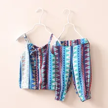 Summer 2016 Baby Girls Clothing Sets Infant Vest and Pants Kids Outfit Children Suits for Girls Cute Cotton Girls Clothing Sets
