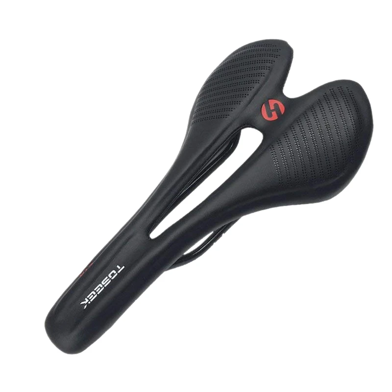 

Toseek Bike Seat Comfortable Lightweight Carbon Bicycle Saddle Cushion With Leather Cover For Road Bike And Mountain Bike