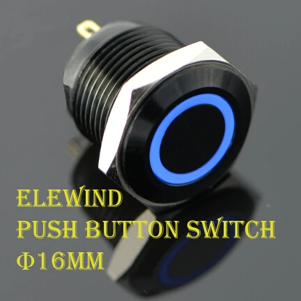 

ELEWIND 16mm push button switch (PM161F-10E/J/B/12V/A)