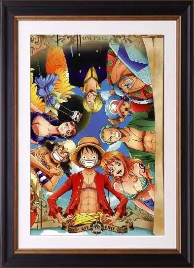 One Piece Diamond Embroidery Anime Cartoon 5D DIY Painting Cross Stitch Mosaic Decorative Y3834 | Дом и сад