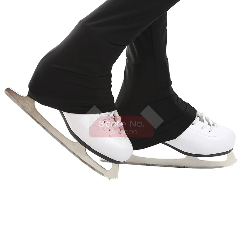 Подгонянные брюки для фигурного катания длинные брюки для девочек женские тренировочные соревнования Patinaje Катание на коньках теплый флис гимнастика 12