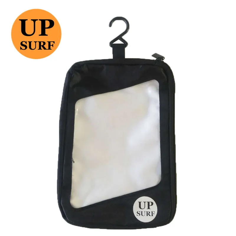 Black Surfing Fin Skeg Storage Bag Durable Rudder Handbag for Water Sports