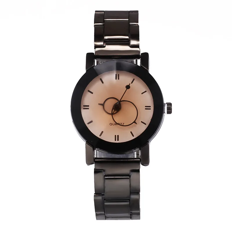 Hot Sale Brand Geneva Creative Couple watches Men stainless steel Sport Watch Women Casual quartz watch 4