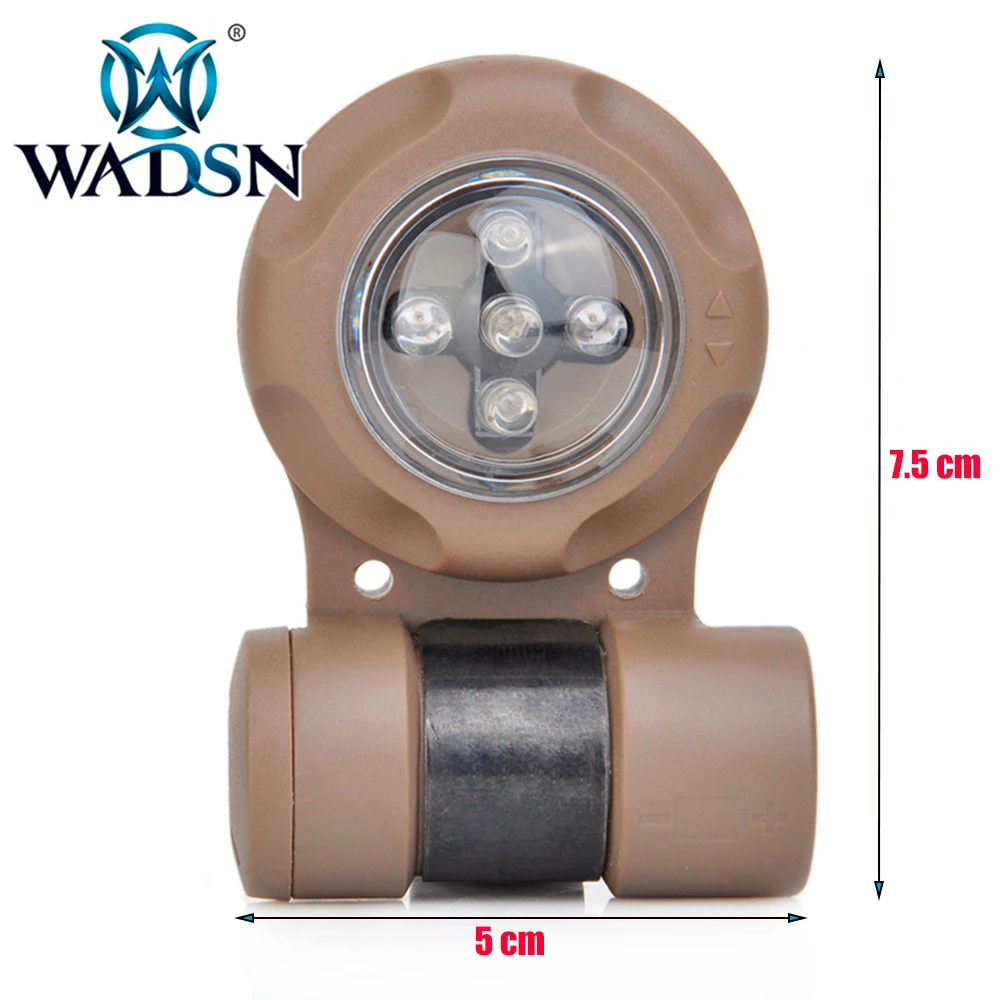 WADSN сигнальная лампа VIP IR светодиодная предохранительная лампа для выживания на открытом воздухе мигалки военный стробоскоп фонарь