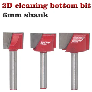 

1pc CNC carbide end mill tool 3D woodworking insert router bit Tungsten Cleaning bottom end milling cutter Woodworking cutter