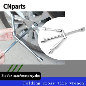 

CNparts Universal Car Cross-Type Folding Socket Wrench Tool For Suzuki Vitara Swift Opel Insignia BMW X5 E53 E90 E60 Accessories