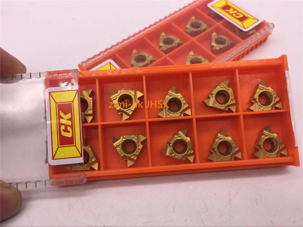 

100pcs Alloy 3/8'' 16 ER AG60 Carbide Threading Insert 16ERAG60 SER SEL SNR SNL