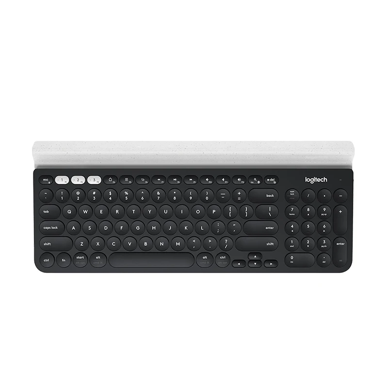 Logitech K780 мульти-устройства беспроводной bluetooth клавиатура для компьютера, телефона и планшета - Цвет: Black