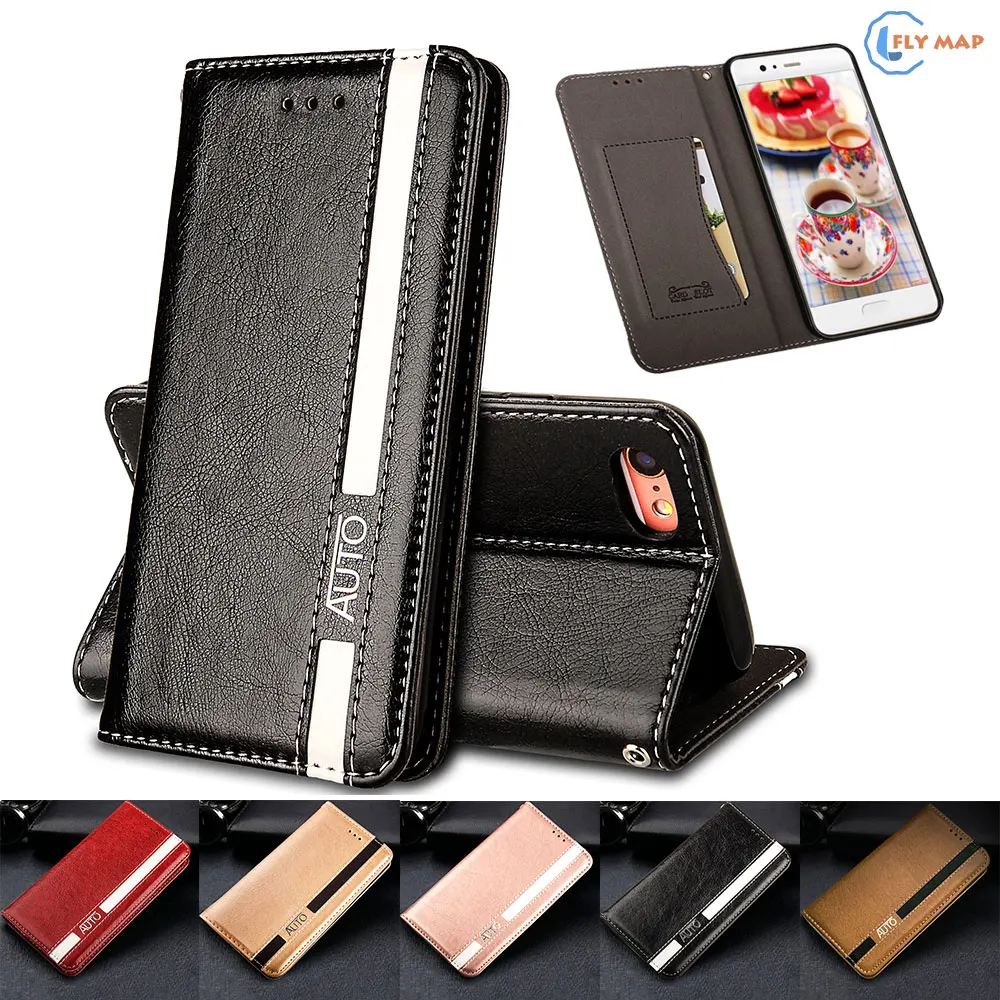 Goede Flip Case voor Apple iPhone 6 6 s Business Wallet Leather Cover Telefoon Case voor Apple iPhone6S iPhone6 Kaartsleuven flip Cases Cover