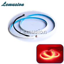 Автомобильный Стайлинг 1 компл. светодио дный светодиодный задний багажник задние фонари красный синий тормоз поворотник сигнальные огни полоски универсальные автомобильные аксессуары