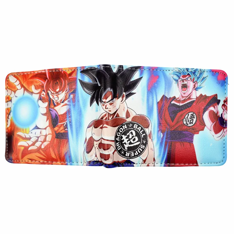 Новое поступление, кошелек Dragon Ball Z, аниме Dragon Ball Super Broly, мужской кошелек с сумкой для монет, кошельки на молнии, короткий кошелек - Цвет: QY1911813