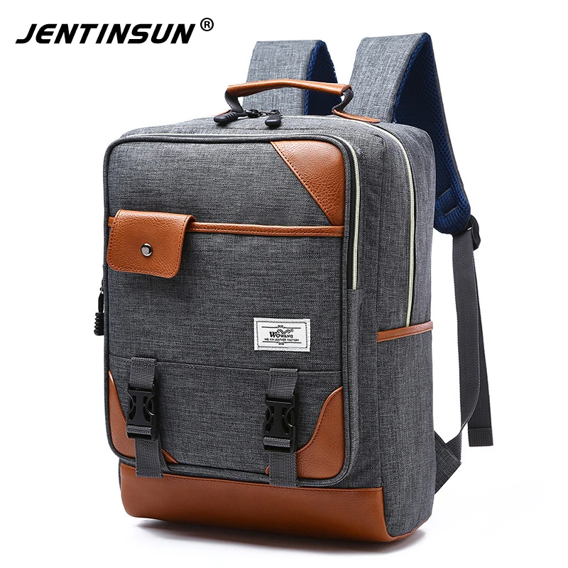 Kanken new solid color nylon backpack women anti theft laptop backpack