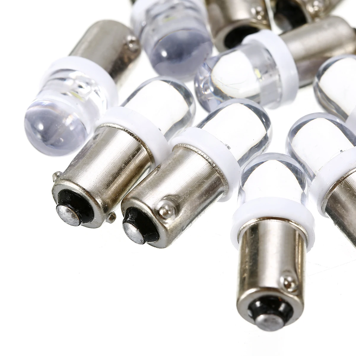 20pcs T11 Side Maker Light Car T4W BA9S H6W 1895 1SMD LED 12V Turn Signal Dashboard Light Bulb White Map Lamp