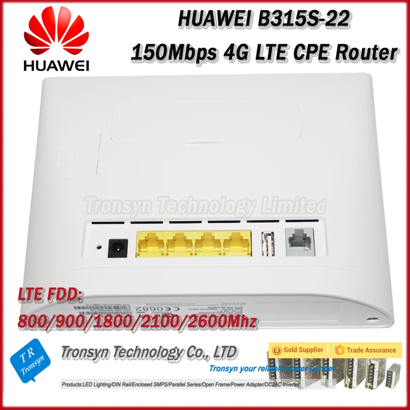Оригинальный разблокированный роутер HUAWEI B315 150 Мбит/с 4G LTE со слотом для Sim карты и