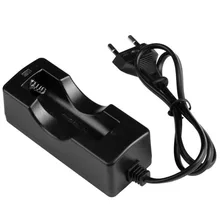 100 шт./лот) 18650 одно зарядное устройство ЕС-разъем, для поездок док-станция зарядное устройство для 18650 литий-ионная аккумуляторная батарея