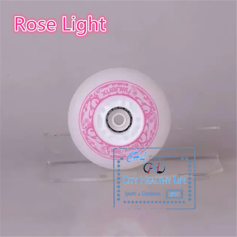 Super High Brightness 72 72mm blue green LED Flash Shining Inline Skates Wheel for Kids Children Adult Roller Patines